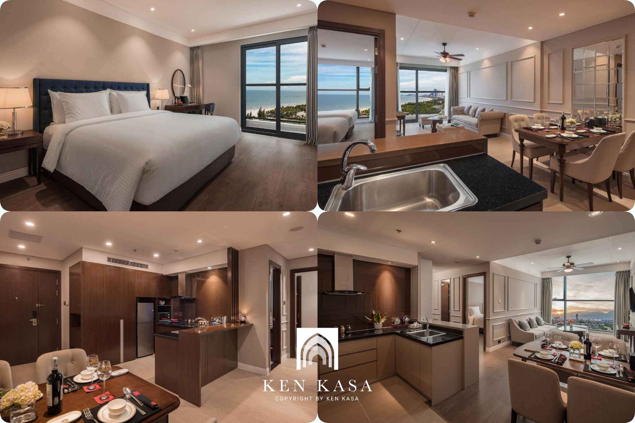 Căn hộ zen hai phòng ngủ tại Altara Suites Da Nang Hotel 